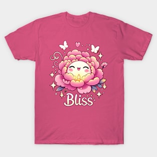 BLISS - KAWAII FLOWERS INSPIRATIONAL QUOTES T-Shirt